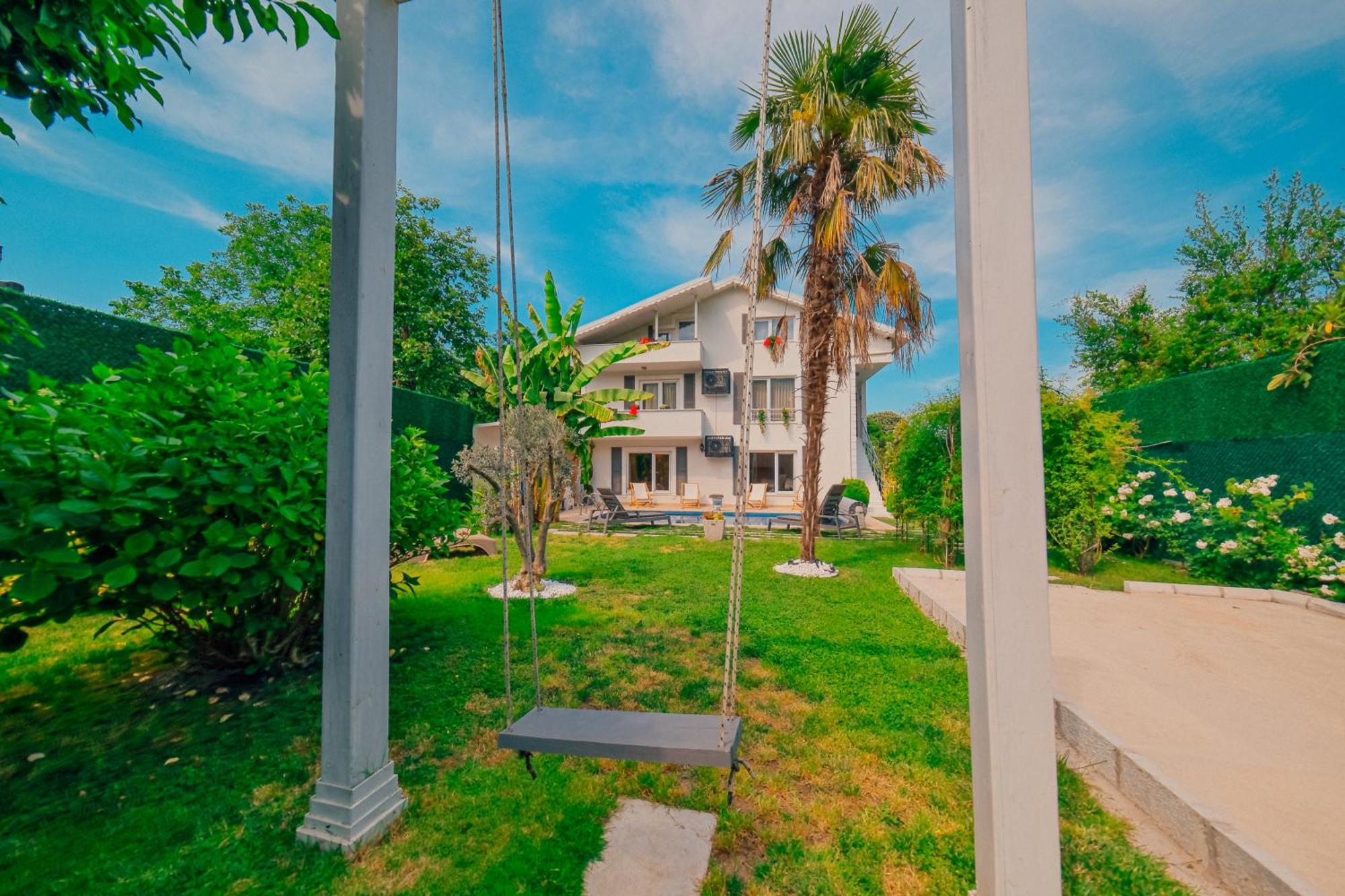 Villa Atlas Muhafazakar Havuzlu, Mustakil Genis Bahceli 萨潘贾 外观 照片