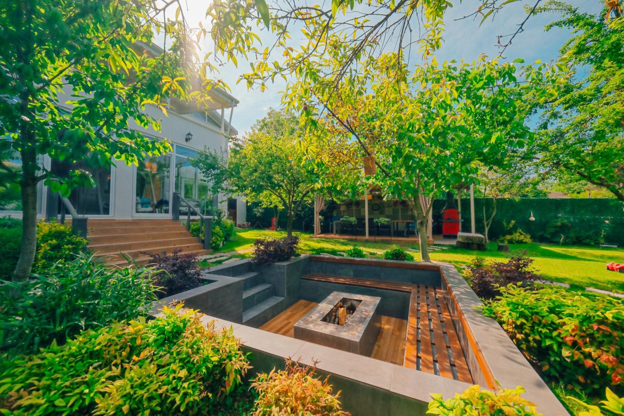 Villa Atlas Muhafazakar Havuzlu, Mustakil Genis Bahceli 萨潘贾 外观 照片