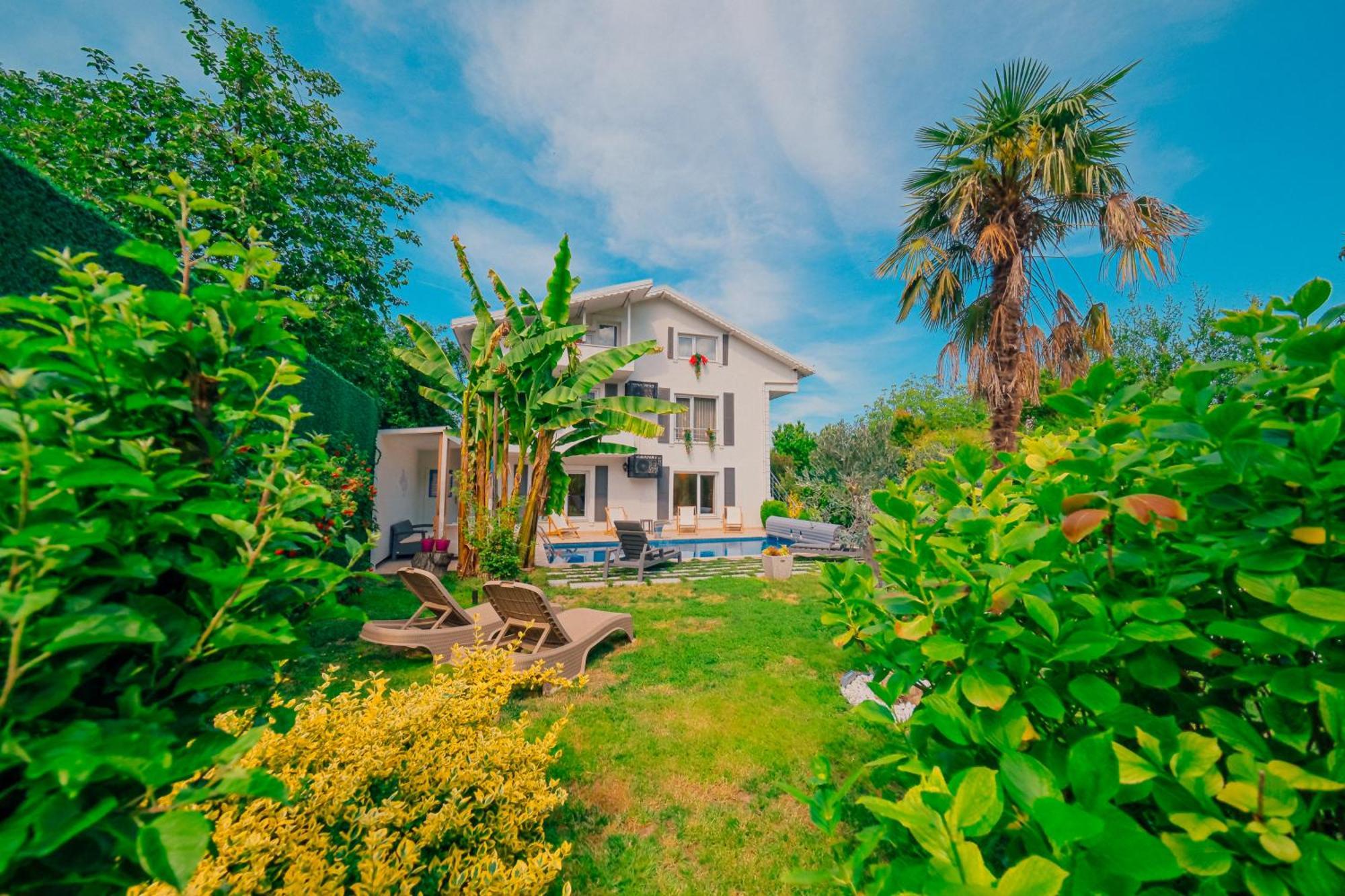 Villa Atlas Muhafazakar Havuzlu, Mustakil Genis Bahceli 萨潘贾 外观 照片