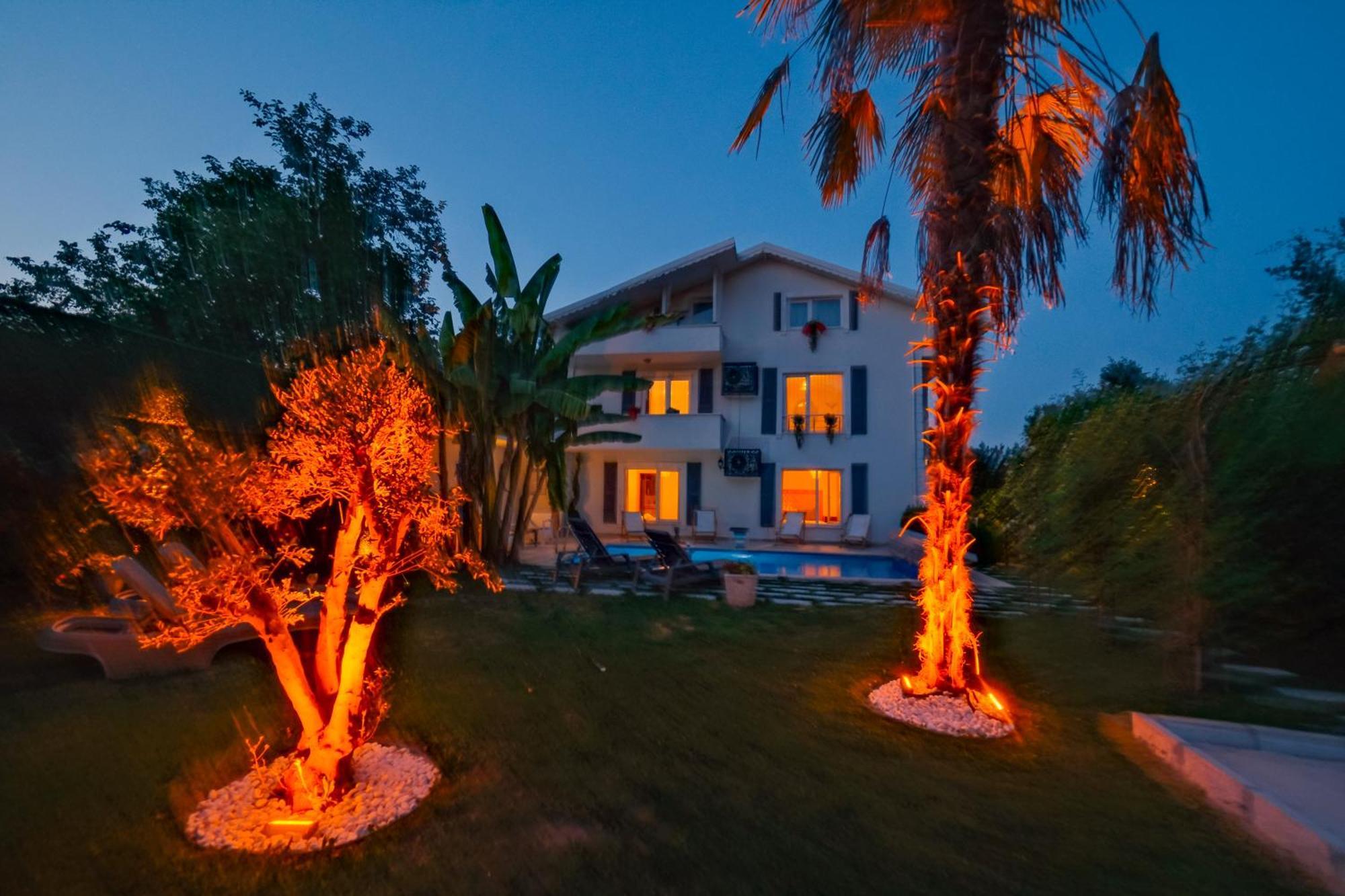 Villa Atlas Muhafazakar Havuzlu, Mustakil Genis Bahceli 萨潘贾 外观 照片