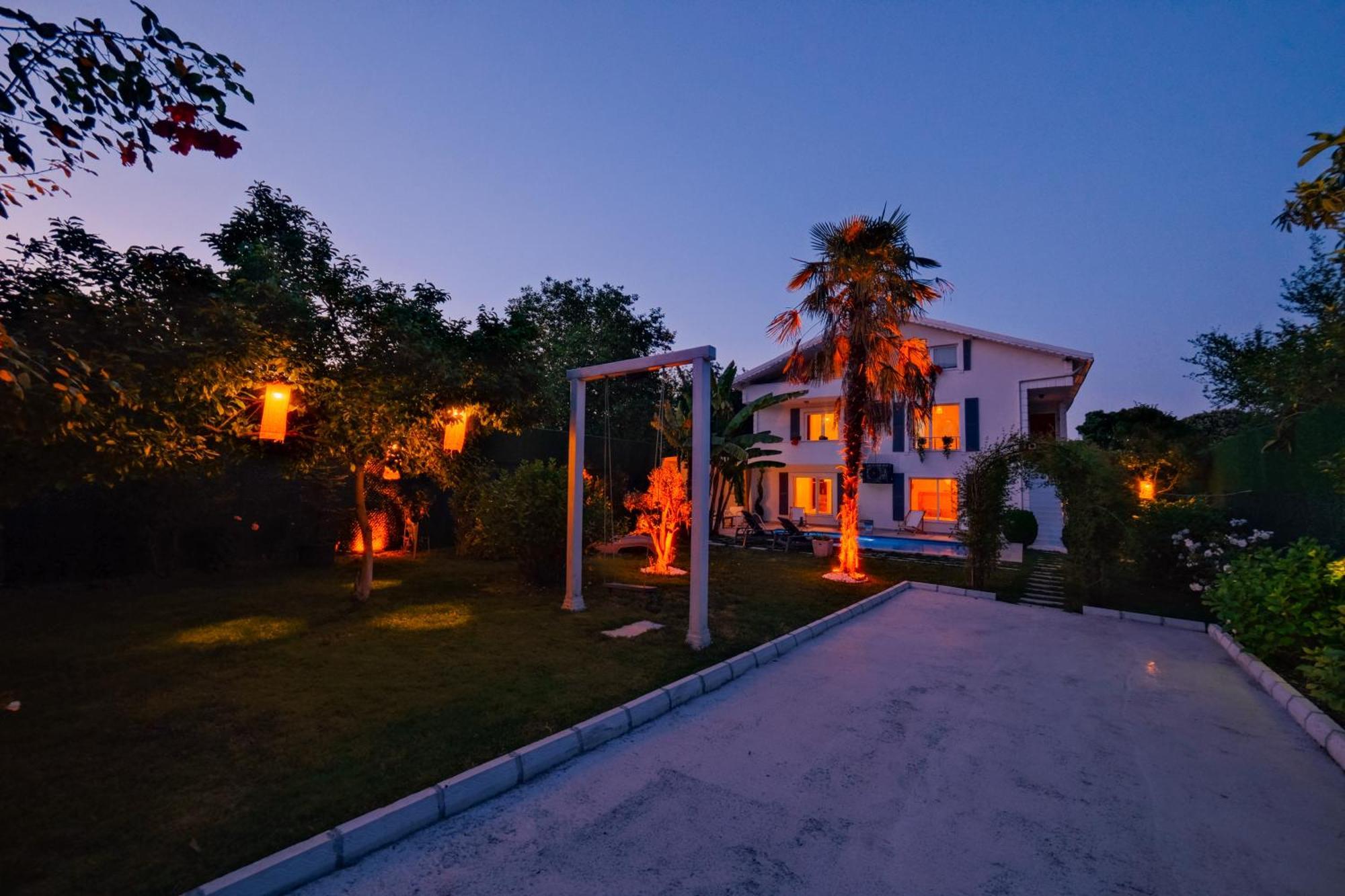 Villa Atlas Muhafazakar Havuzlu, Mustakil Genis Bahceli 萨潘贾 外观 照片